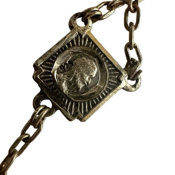 Roma sterling silver purple glass beaded rosary - Picture 11 of 14